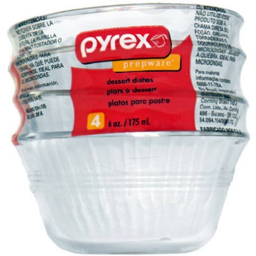 Pyrex 6-Ounce Custard Cups, Set of 4, Only $5.84
