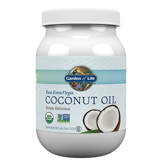 Garden of Life Organic Extra Virgin Coconut Oil - Unrefined Cold Pressed Coconut Oil for Hair, Skin and Cooking, 56 Ounce only $19.89