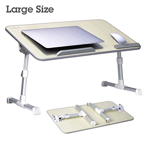 Adjustable Laptop Bed Coach Table, Portable Standing Desk, Foldable Sofa Breakfast Tray, Notebook Stand Reading Holder for Couch (Honeydew) - Avantree Minitable L, Only $34.99 , free shipping