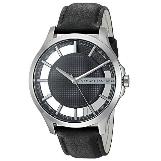 A/X Armani Exchange Smart Leather Watch $69.99，FREE Shipping
