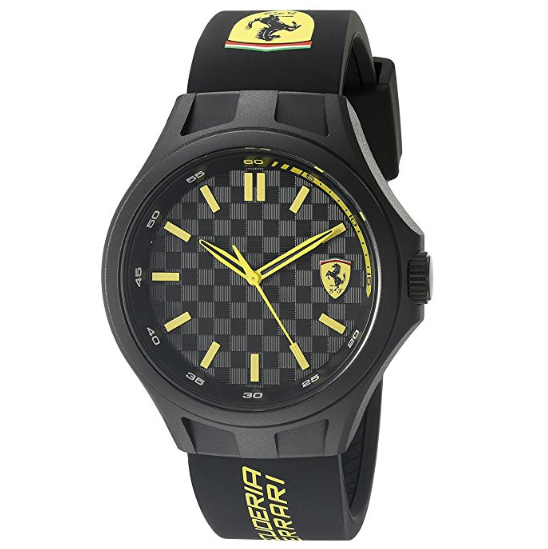 Ferrari 830286 Pit Crew Analog Display Quartz Black Watch $40.39，FREE Shipping
