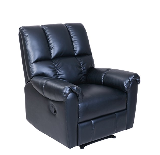 Barcalounger Relax & Restore Recliner, Faux Leather, Black only $149.99