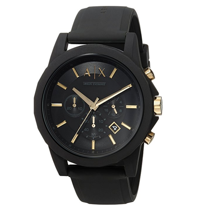 時尚黑金！A/X Armani Exchange 男士手錶, 現僅售$140, 免運費！