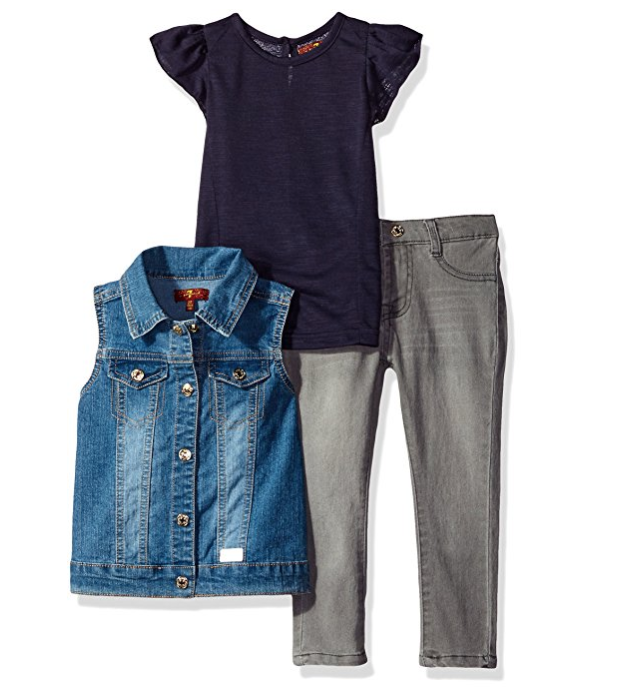7 For All Mankind 女童服飾套裝, 現僅售$22.39