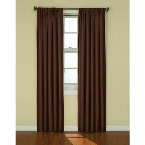 Eclipse 10707042X084CH Kendall 42-Inch by 84-Inch Thermaback Blackout Single Panel, Chocolate, Only $5.97 after clipping coupon