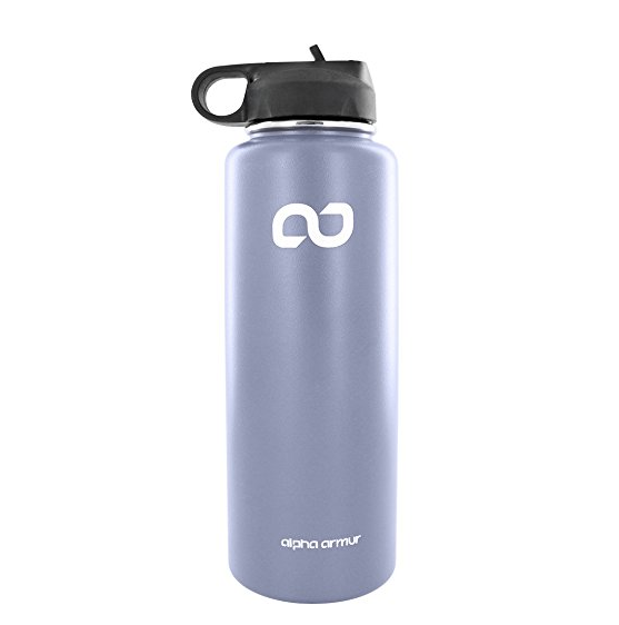 Alpha Armur Stainless Steel Vacuum Insulated Water Bottles Double Wall Insulated Stainless Steel Leak Proof Sports Water Bottles, Wide Mouth only 6.72