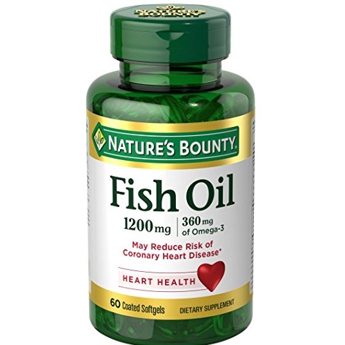 Nature's Bounty 鱼油1200mg， 含Omega-3和Omega-6，60粒，原价$11.99，现点击coupon后仅售$5.53，免运费