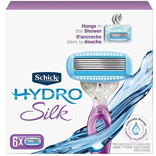 史低价！Schick  Hydro Silk 女士防水除毛刀替换刀头，6个装，原价$33.99，现仅售$14.20，免运费