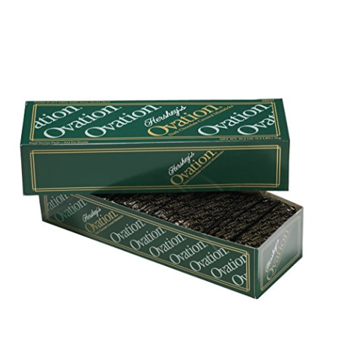 HERSHEY'S OVATION Sticks, Dark Chocolate Mint Candy Sticks, 35.3 Ounce Box only $15.25