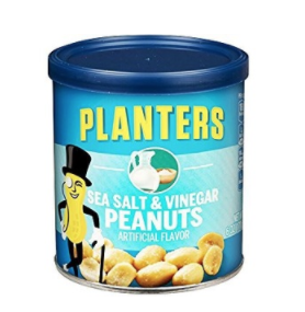 Planters Flavored Peanuts, Sea Salt & Vinegar, 6 Ounce Canister  only $1.48