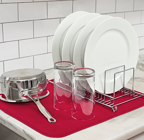 Kitchen Basics Dish Drying Mat - Red - 16