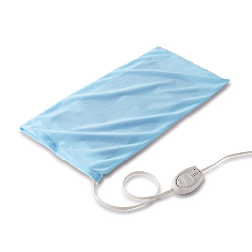 Sunbeam Heating Pad for Pain Relief | King Size UltraHeat, 3 Heat Settings with Auto-Off | Light Blue, 12-Inch x 24-Inch, Only $14.95