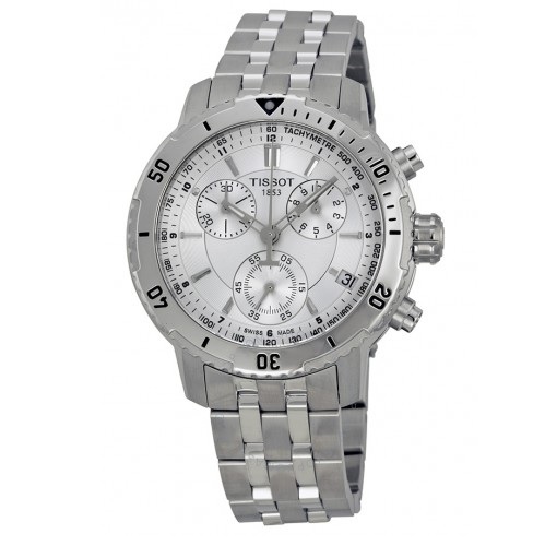 TISSOT PRS 200 Chronograph Silver Dial Men's Watch Item No. T067.417.11.031.00, only $299.99 after using coupon code , free shipping