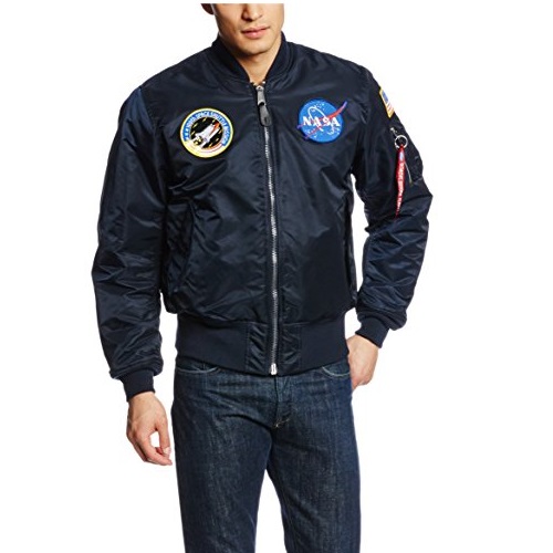 Alpha Industries Men's NASA MA-1 Bomber Flight Jacket, Only $92.09, free shipping