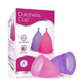 Dutchess Menstrual Cups Set of 2 with Free Bag - Best Feminine Alternative Protection to Cloth Sanitary Napkins - Post Childbirth Size, Only $39.99, You Save $24.04(60%)