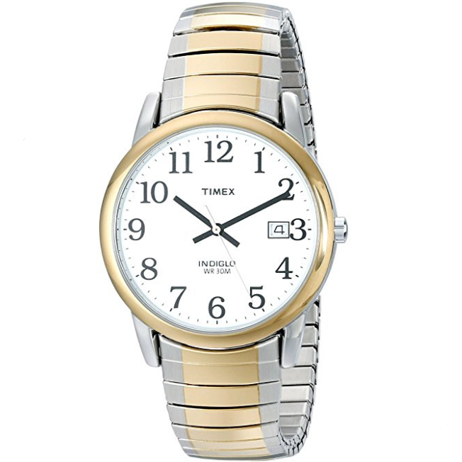 Timex Men's Easy Reader Date Expansion Band Watch $34.61，free shipping