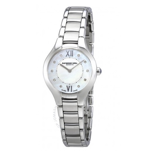 RAYMOND WEIL Noemia Mother of Pearl Dial Ladies Watch Item No. 5127-ST-00985, only $359.00 after using coupon code, free shipping