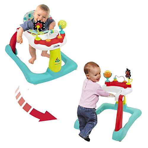 Kolcraft Tiny Steps 2-in-1 Activity Walker -Seated or Walk-Behind Position, Easy to Fold, Adjustable Seat Height, Fun Toys & Activities for Baby, Jubliee, Only $29.52, free shipping