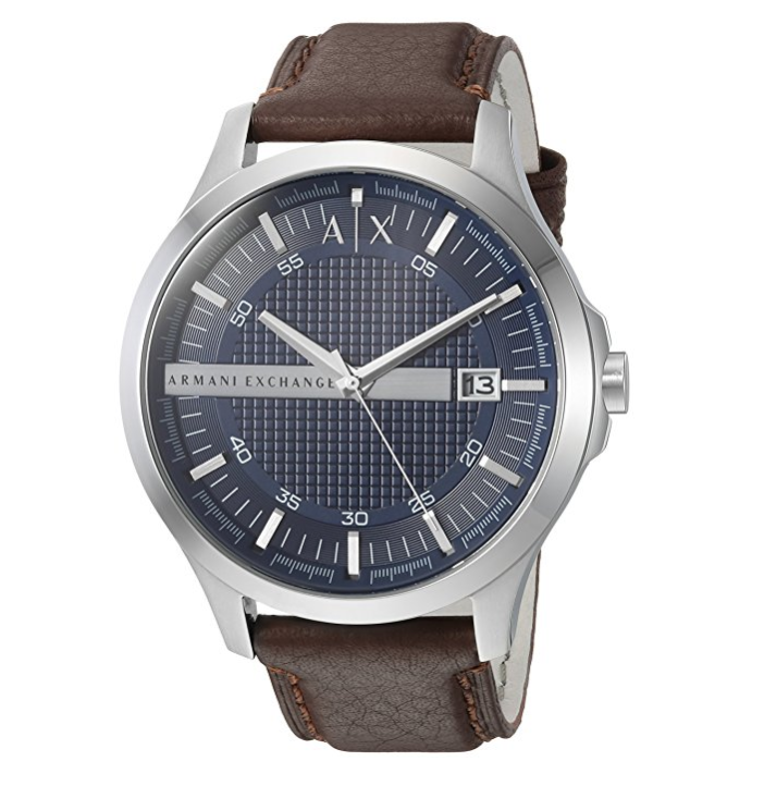 Armani Exchange Men's AX2133 Brown Leather Watch only $76.99