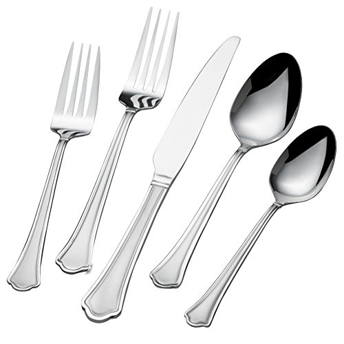 International Silver 5159006 Capri Frost 51-Piece Stainless Steel Flatware Set, Service for 8, Only $27.99, free shipping