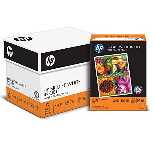 HP Paper, Bright White Inkjet Poly Wrap, 24lb, 8 x 11, Letter, 97 Bright, 2500 Sheets / 5 Ream Case (203000C) Made In The USA, Only $26.63 after clipping coupon, free shipping