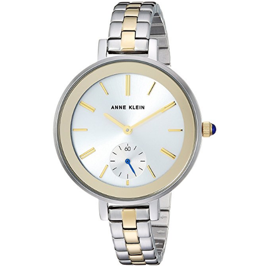 Anne Klein Womens Two-Tone Bracelet Watch $39.99，FREE Shipping