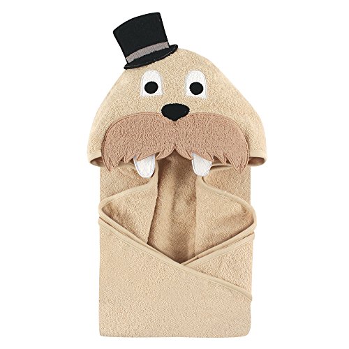 Hudson Baby Animal Face Hooded Towel, Classy Walrus, Only $6.90