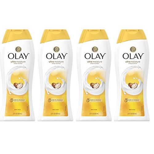 Olay Ultra Moisture Shea Butter Body Wash, 22 oz, (4 Count), Only $10.17  after clipping coupon