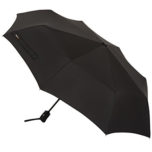 AmazonBasics Automatic Travel Umbrella, Black, Only $9.50
