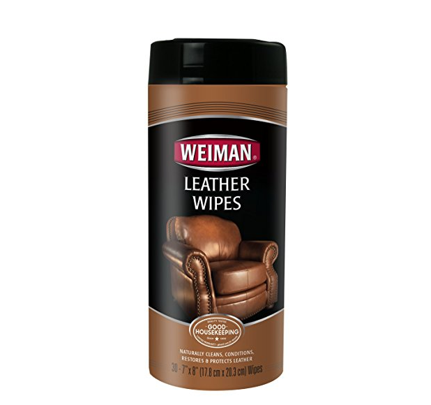 Weiman Leather Wipes - Clean and Condition Car Seats, Shoes, Couches and More - 30 Count, Only $3.59, You Save $5.40(60%)