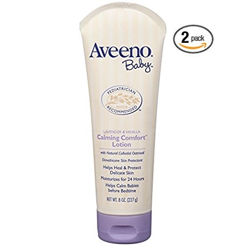Aveeno Baby Lavender & Vanilla Calming Comfort Lotion, 8 oz (Pack of 2), Only $13.41
