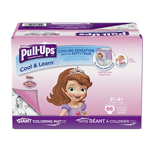 Pull-Ups Cool & Learn Training Pants for Girls, 3T-4T (32-40 lbs.), 66 Count, Toddler Potty Training Underwear, Packaging May Vary, Only $15.29, free shipping after clipping coupon and using SS