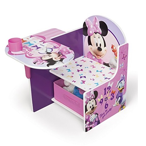 史低價！Delta Children 迪士尼兒童木質連桌椅，帶收納盒， 現僅售$33.69，免運費
