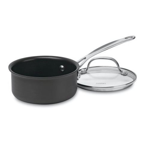 Cuisinart 619-14 Chef's Classic Nonstick Hard-Anodized 1-Quart Saucepan with Cover, Only $13.60