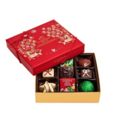As low as $2.34 Godiva 50-Piece Assorted Holiday Chocolate Truffles Tin