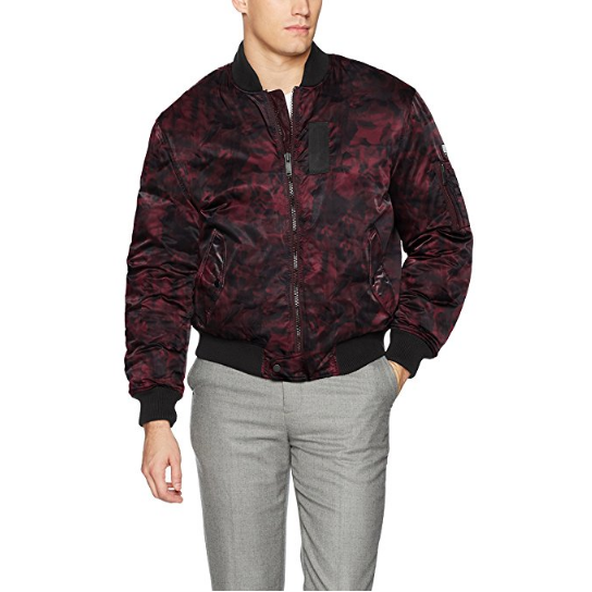 Calvin Klein Jeans Men's Aviator Bomber Puffer Jacket $44.36，FREE Shipping