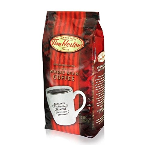 Tim Horton's 100% Arabica Medium Roast, Original Blend, Whole Bean Coffee, 2 pound Bag, Only $19.99, You Save $0.01(%)