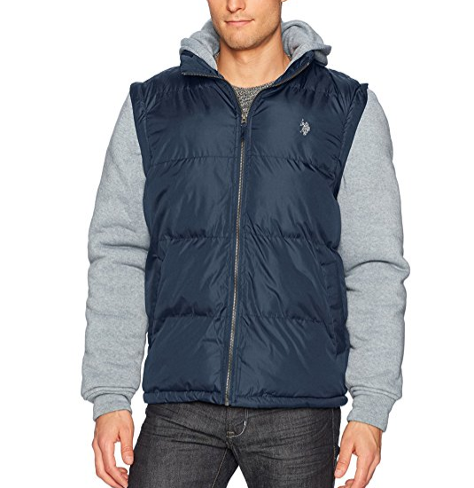 U.S. Polo Assn. Mens Puffer Jacket with Poly Lining $13.22