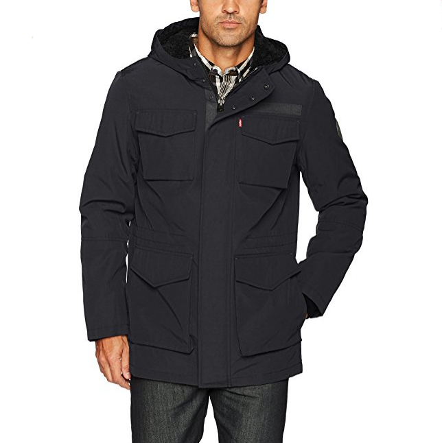 Levi's 李维斯 Arctic Cloth Hooded 男士夹克，原价$149.50，现仅售$59.99，免运费，双色可选！