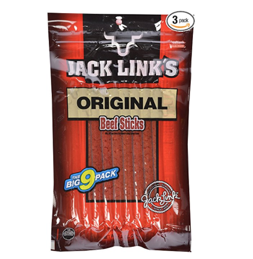 Jack Link's 原味牛肉棒9個裝 7.2盎司 3袋，現僅售$14.14, 免運費！