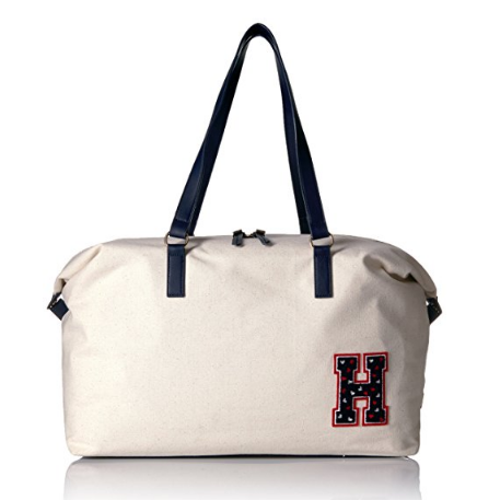 Tommy Hilfiger Canvas Weekender 女款帆布手提包，原價$118.00 ，現僅售$31.27，免運費