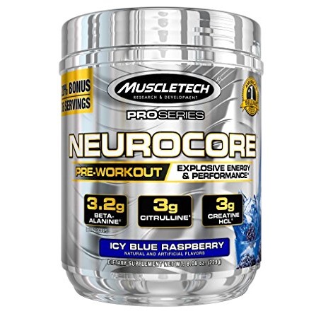 MuscleTech NeuroCore, Icy Blue Raspberry Explosive Pre Workout, 36 Servings, Only $7.23, free shipping after clipping coupon and using SS