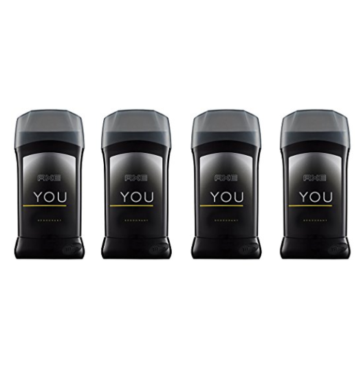 AXE Antiperspirant Deodorant Stick for Men, YOU 2.7 oz, 4 Count only $8
