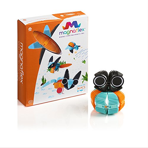 WowWee Magnaflex - Animals Set (14 pieces) - Flexible Magnetic Construction Kit, Only $4.12