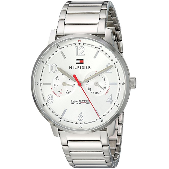 Tommy Hilfiger Men's 'Sophisticated Sport' Quartz Stainless Steel Casual Watch, Color:Silver-Toned (Model: 1791355) $80.70 free shipping