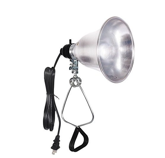 Simple Deluxe Clamp Lamp Light UL Listed with 5.5 Inch Aluminum Reflector 60 Watt with 6 Foot Cord only $5.49