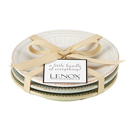 Lenox French Perle Groove Plates (Set of 3), Mini, Multicolor, Only $6.99