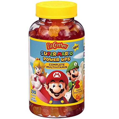 L'il Critters Super Mario Brothers Complete Multivitamin Gummies, 190 Count, Only $10.94, free shipping after using SS