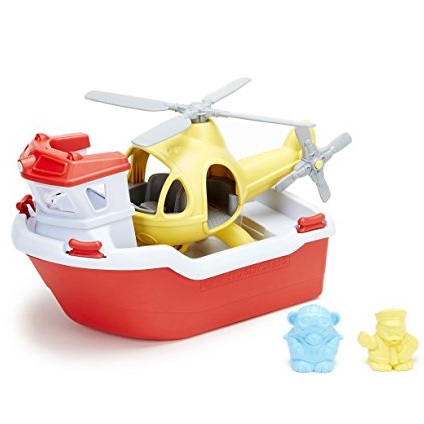Green Toys Rescue Boat with Helicopter $20.82
