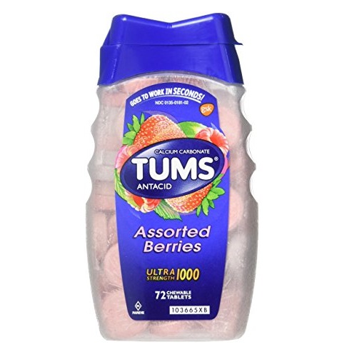 Tums Ultra Strength 1000 Antacid, Assorted Berries, 72 tablets, Only $3.97